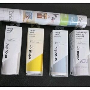 5pc NEW Cricut Joy Smart Vinyl Permanent Removable Strong Grip